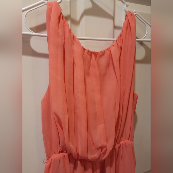 Mango size 4 Peach Colored Sleeveless Sheath Dress - Picture 4 of 10